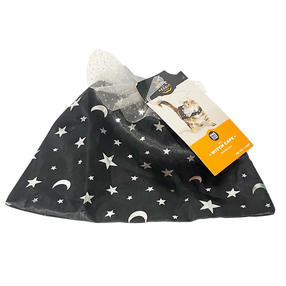 Hyde‎ & Eek WITCH CAPE Halloween Costume One Size Stars Moon Fringe NEW
